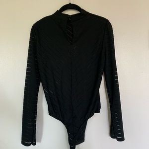 PRETTY LITTLE THING CHEVRON BODYSUIT